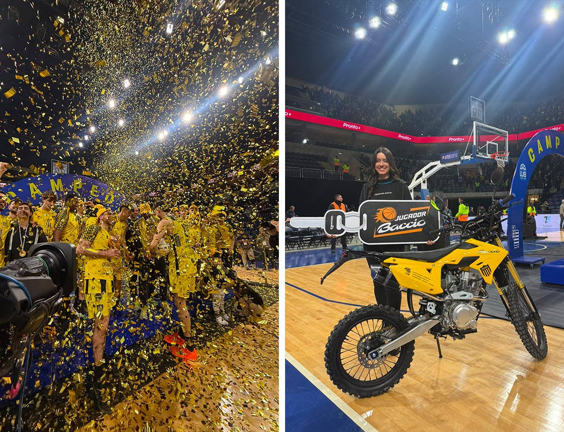 Jugador Baccio LUB Basketball Peñarol Campeón